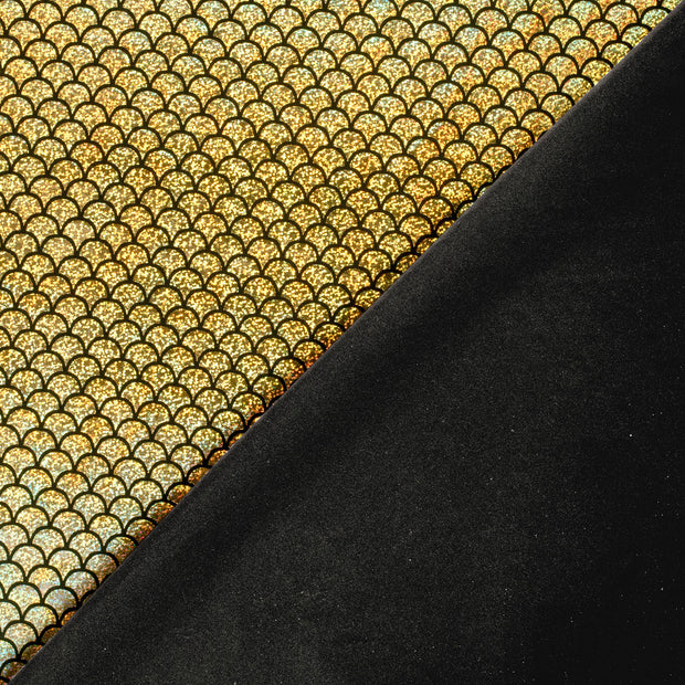 Lamé fabric Mermaid Gold