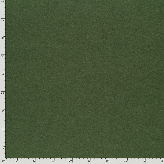 Felt fabric Unicolour Khaki Green