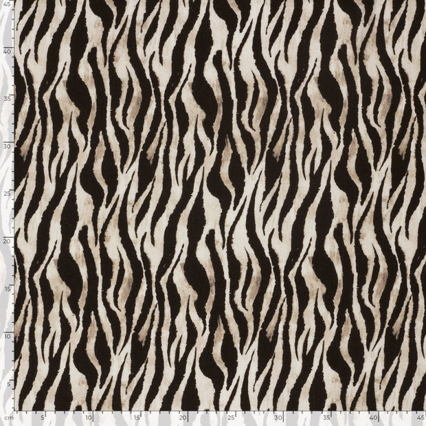 Borken Crepe tissu Abstrait Noir
