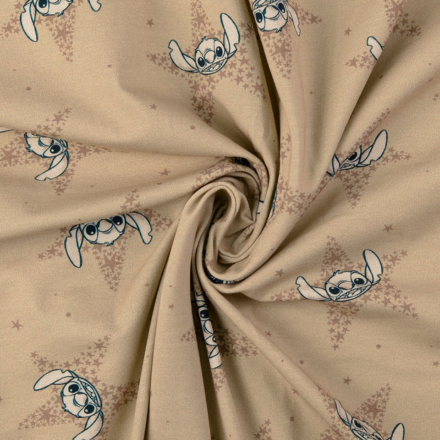 Jersey tissu marron 