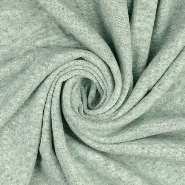 Heavy Knit tissu Menthe foncée brossé 