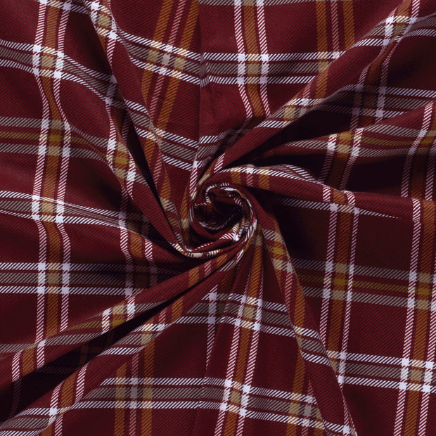 Flanelle tissu Rouge imprimé 