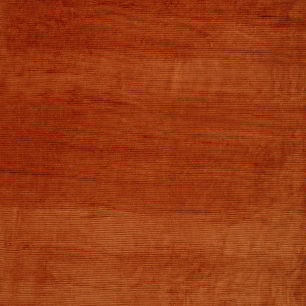 Nicky Velours Rib tissu Unicolore Brique