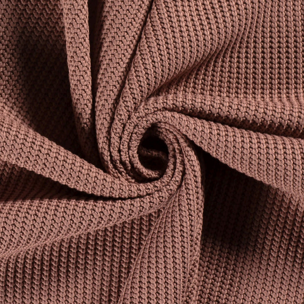 Heavy Knit fabrik altrosa matt 