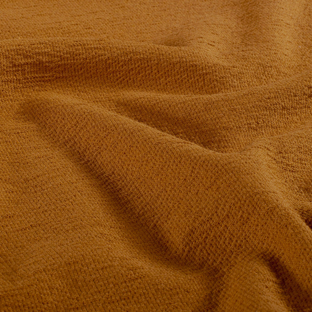 Terry Crêpe tissu Unicolore Caramel