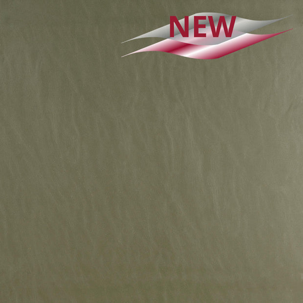 Leather fabric Unicolour Olive Green