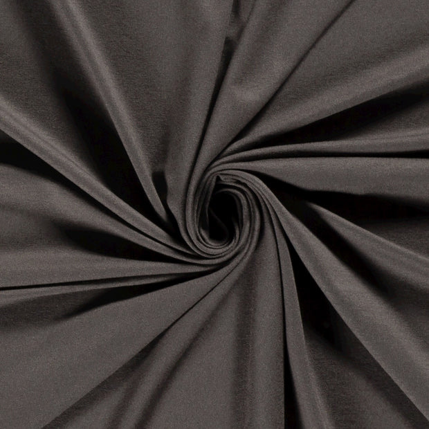 Jersey de Viscose tissu Gris taupe 