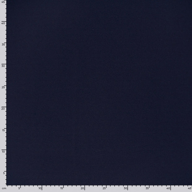 Crêpe tissu Unicolore Bleu Marine