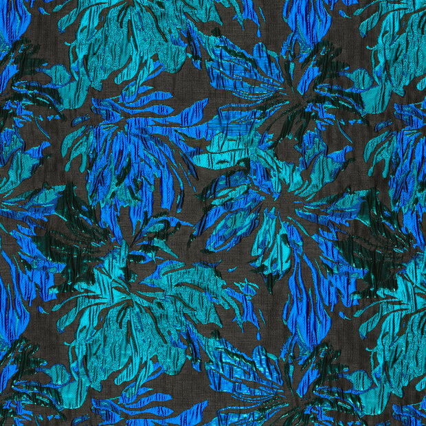 Jacquard fabric Petrol texturized 