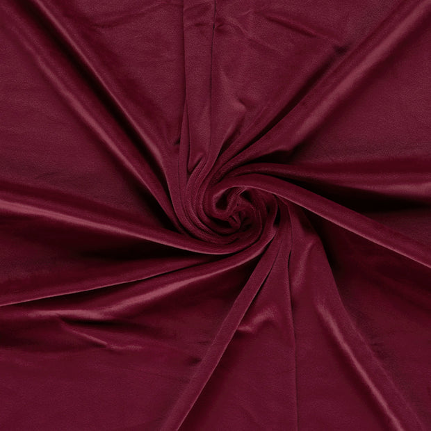 Supersoft Velvet fabric Bordeaux 