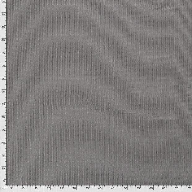 Waffle piqué fabric Unicolour Grey