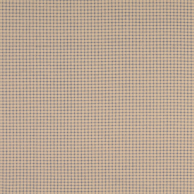 Cretonne tissu Carreaux Indigo