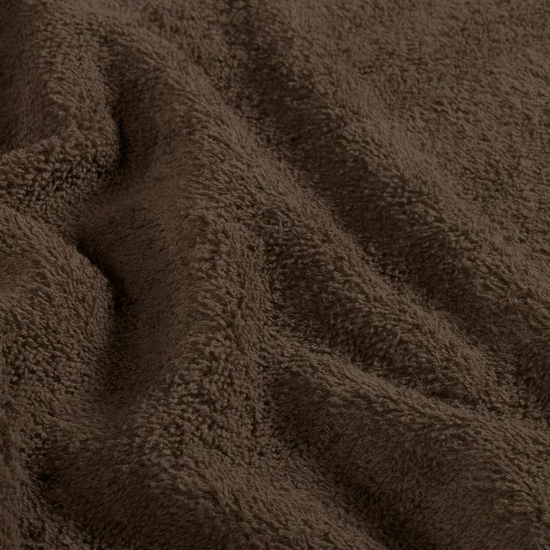 Terry Towelling fabric Unicolour Brown