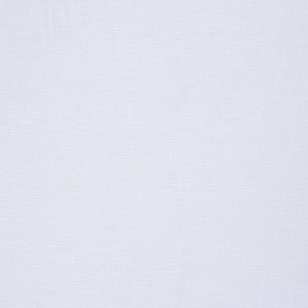 Lin tissu Unicolore Blanc
