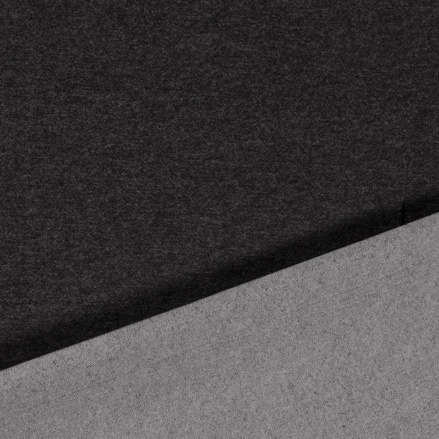 Denim Stretch tissu noir Pré-lavé 