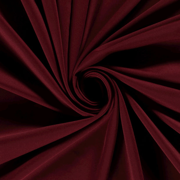 Sportswear Jersey tissu bordeaux soyeux 