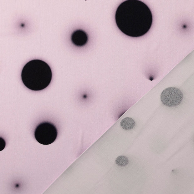 Viscose Satin tissu Lavande imprimé numérique 