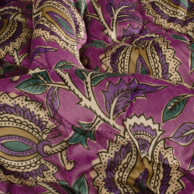 Velours tissu fleurs 