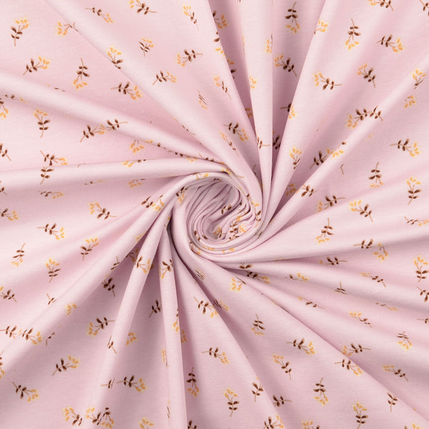Jersey tissu Rose clair 