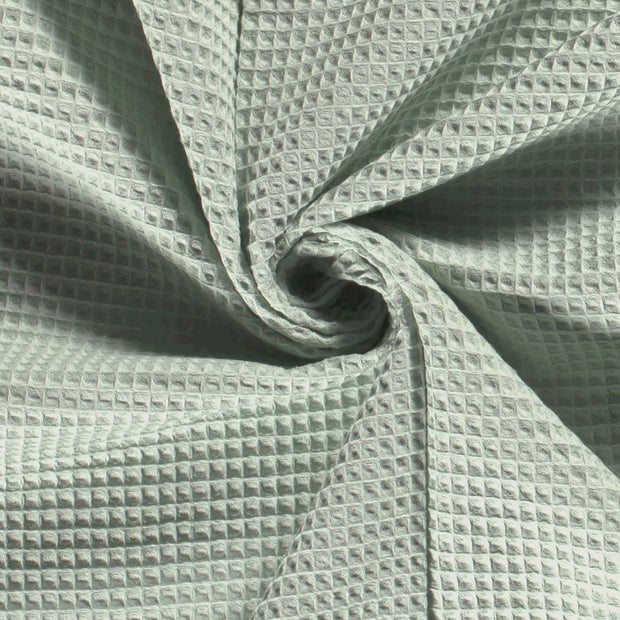 Waffle piqué fabric Unicolour Mint