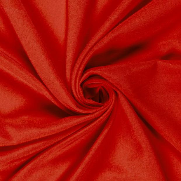 Bamboo Poplin fabric Unicolour Red