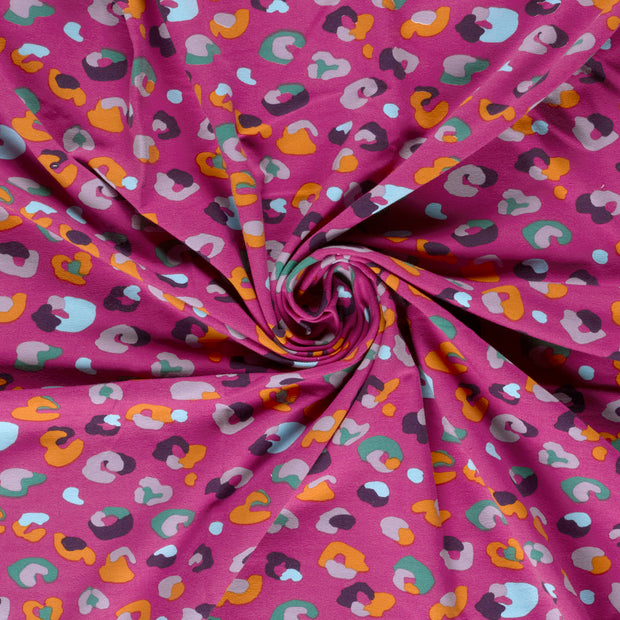 French Terry fabrik Fuchsia digital bedruckt 