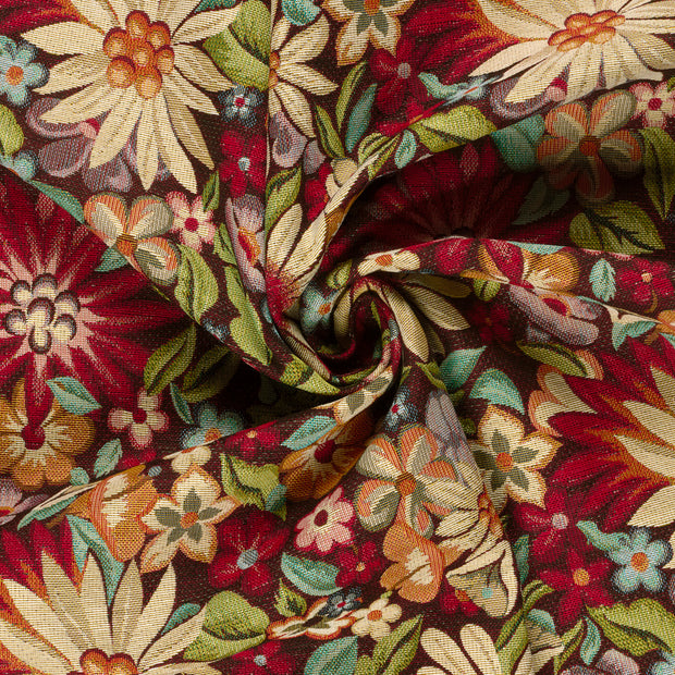 Gobelin fabric Red jacquard 