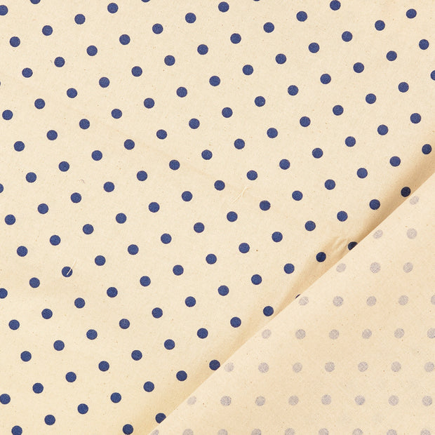 Cretonne tissu pois 