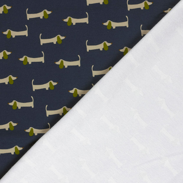  fabric Dogs printed 