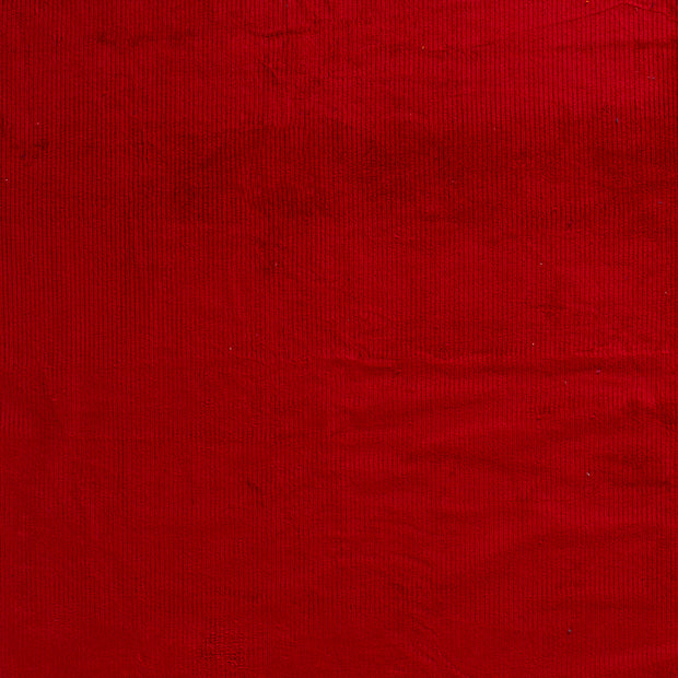 Jumbo Cord Stretch 6w fabric Red matte 