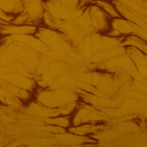Viscose Poplin fabrik Batik Ocker