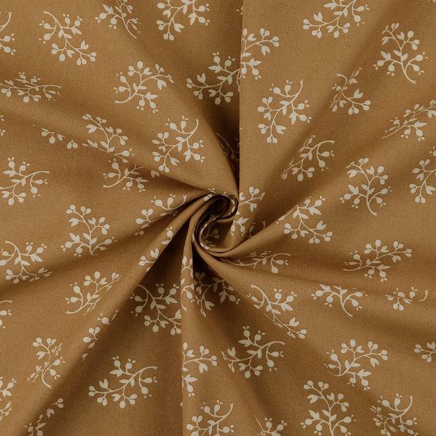 Cotton Poplin fabric Beige 