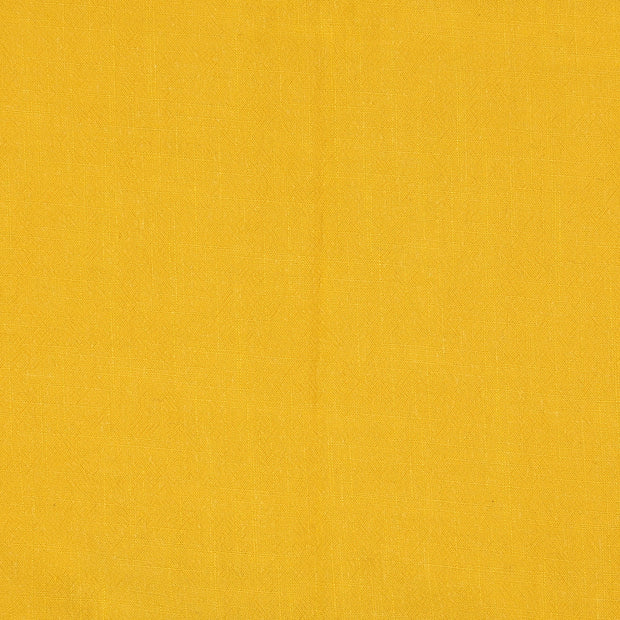 Viscose Lin Chaine et Trame tissu Ocre mat 