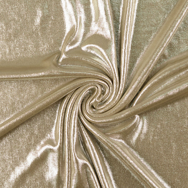 Jersey de Polyester tissu beige 