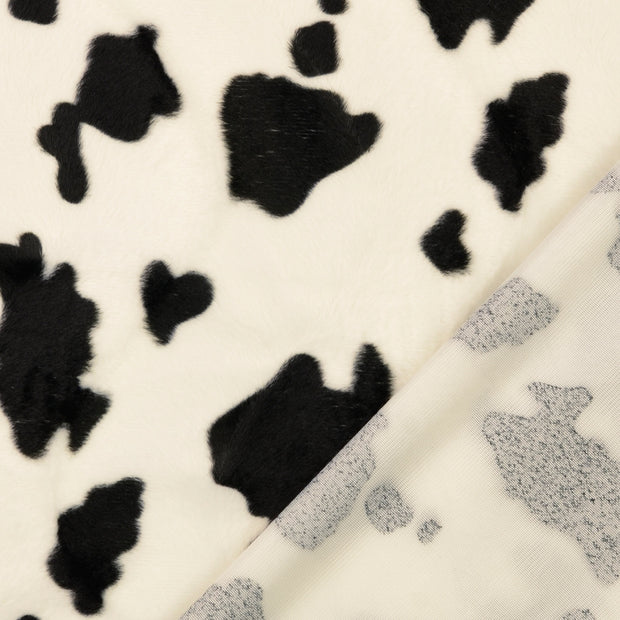 Velours tissu vaches imprimé 