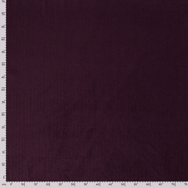 Corduroy 4.5w fabric Unicolour Wine red