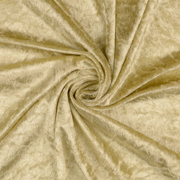 Velours fabrik Beige crushed 
