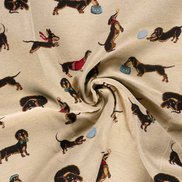 Gobelin tissu Beige jacquard 