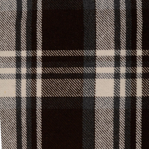 Tweed fabrik Karo's braun