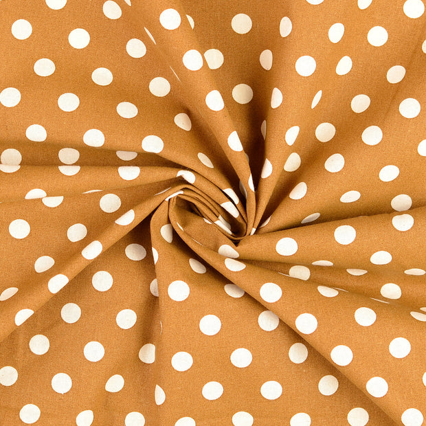 Cretonne tissu marron 