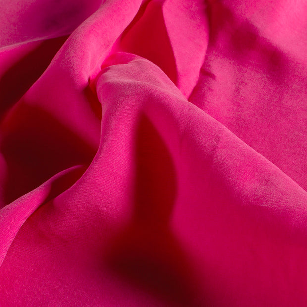 Viskose fabrik Uni Fuchsia