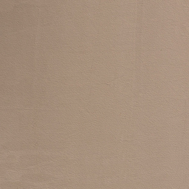 Polaire de Coton tissu Unicolore Marron taupe