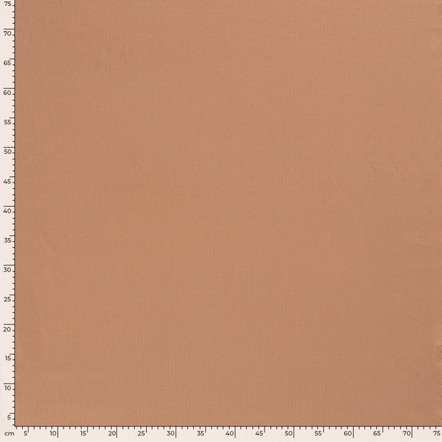 Rib Jersey fabric Unicolour Nutmeg