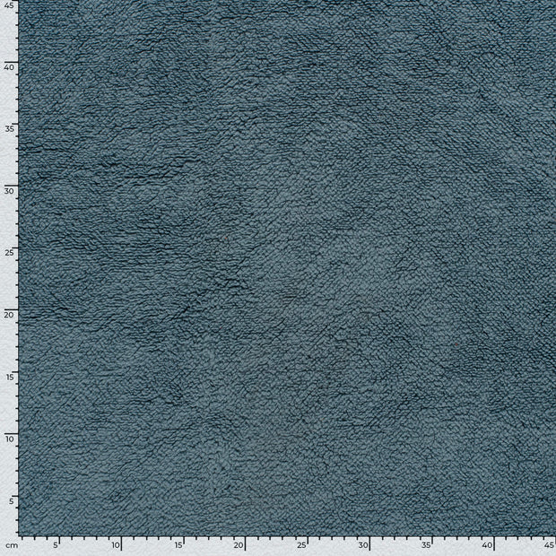 Sherpa Fleece fabric Unicolour Steel Blue