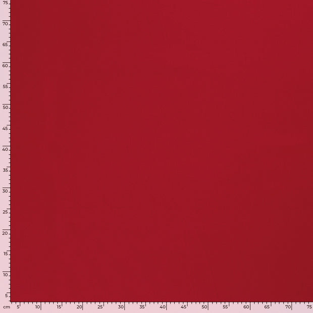 Moss Crêpe fabric Unicolour Red