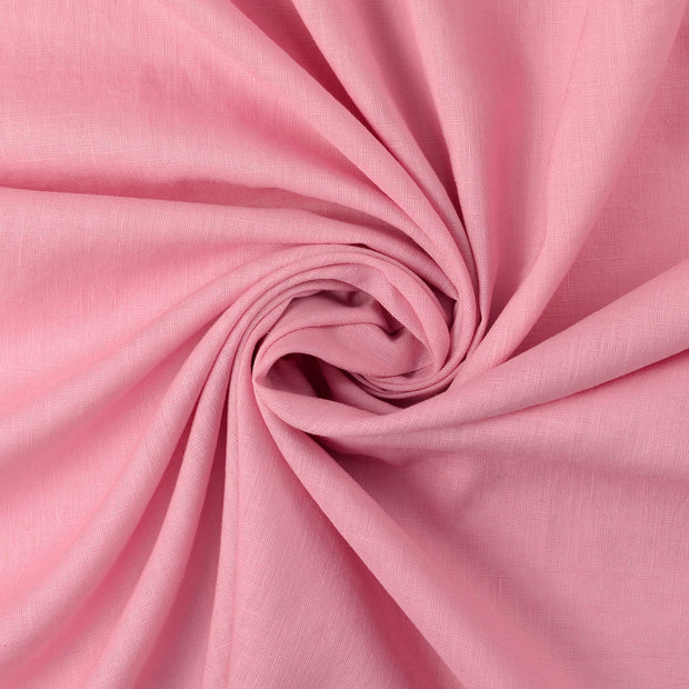 Linen fabric Light Pink matte 