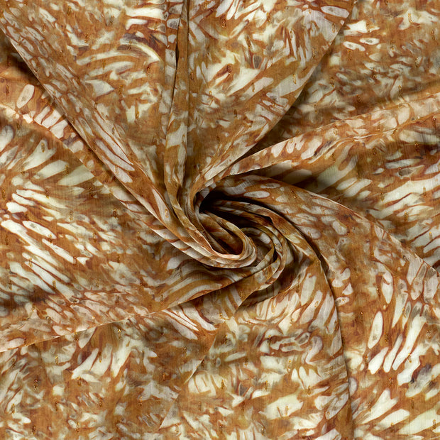 Chiffon fabrik Orange digital bedruckt 