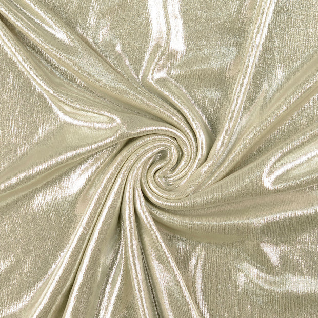 Jersey de Polyester tissu argent 
