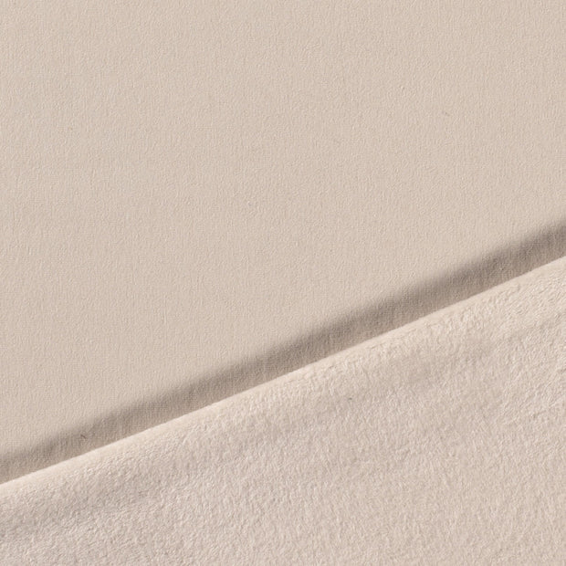 Alphen Fleece fabrik Beige gebürstet 