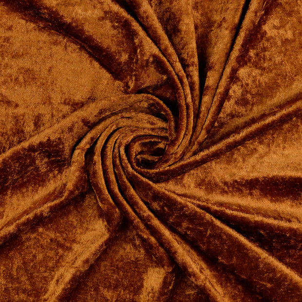 Velours fabrik Kamel crushed 